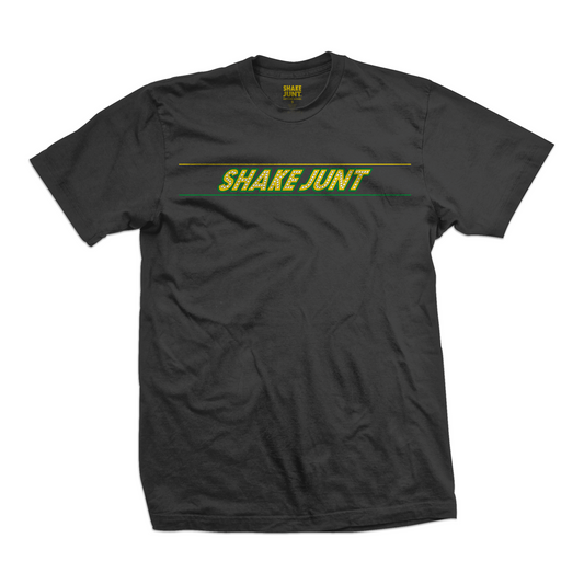 Shake Junt Tee Stretched Out Black Skateboard T-Shirt
