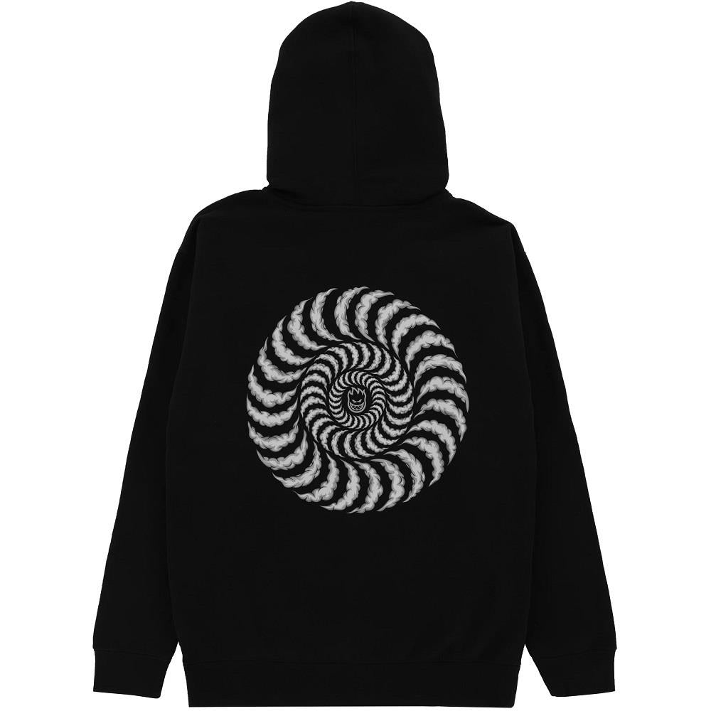 Spitfire Hood Zip Smoke Classic Black Skateboard Hoodie