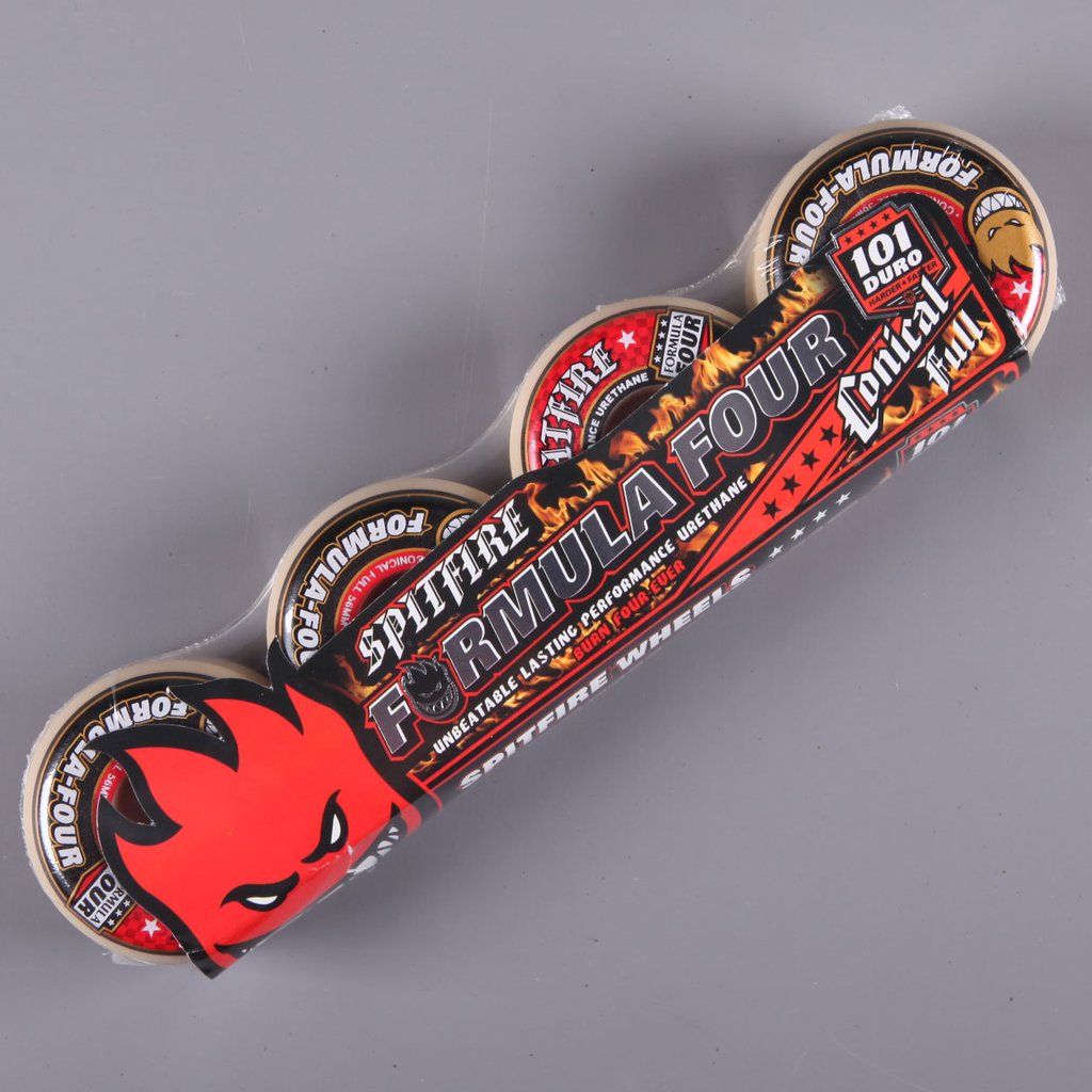 Spitfire Skateboard Wheels Formula Four Conical Full 56mm 101d F4