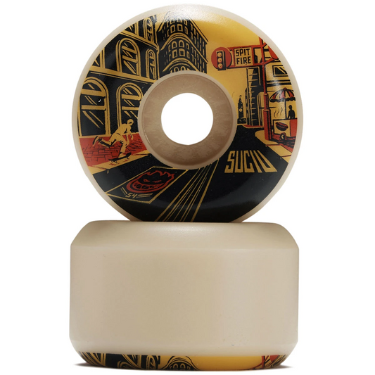 Spitfire Skateboard Wheels Formula Four Suciu Market 53mm Conical Full 99D F4