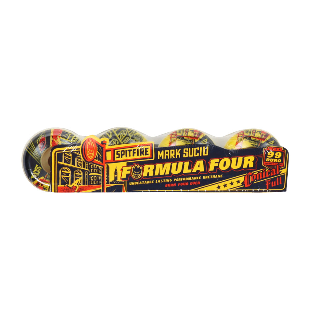 Spitfire Skateboard Wheels Formula Four Suciu Market 53mm Conical Full 99D F4