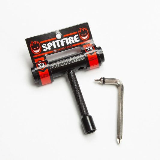 Spitfire T3 Skate Tool Black Complete Skateboard T-Tool
