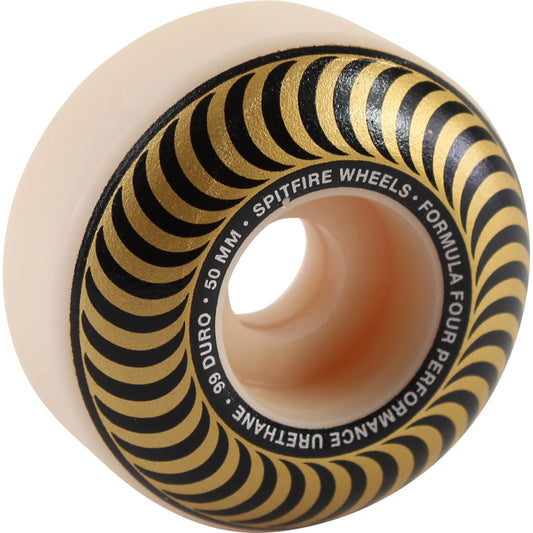 Spitfire Wheels Formula Four Classic Swirl 50mm Gold 99d F4