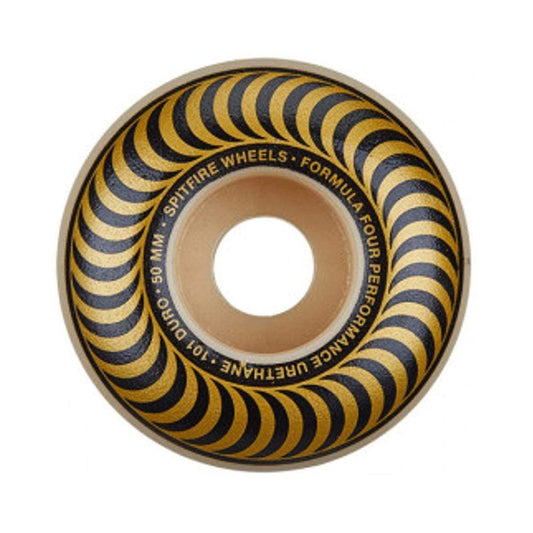 Spitfire Wheels Formula Four Classic Swirl 50mm Gold 101d F4