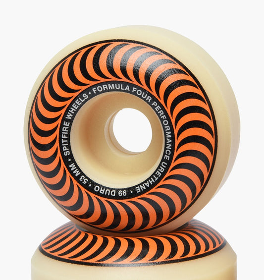 Spitfire Wheels Formula Four Classic Swirl 53mm Orange 99d F4