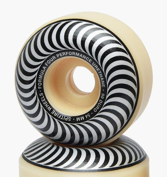 Spitfire Wheels Formula Four Classic Swirl 54mm Silver 99d F4