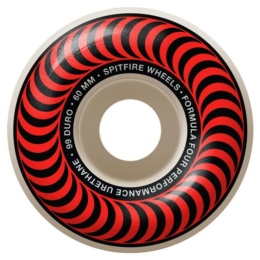 Spitfire Wheels Formula Four Classic Swirl 60mm Red 99d F4