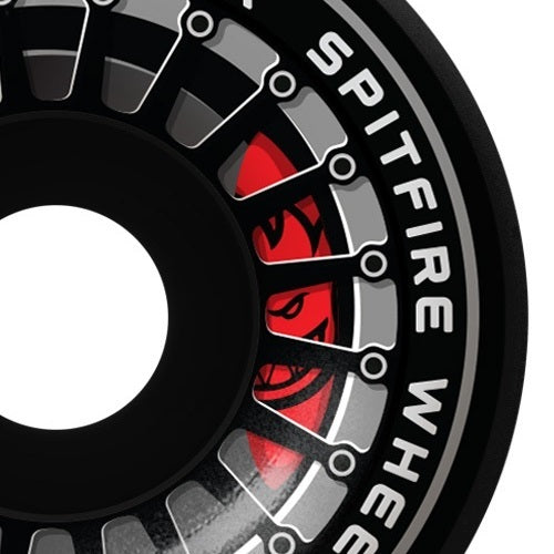 Spitfire Wheels Formula Four Ishod Wair Burnout II Black 55mm 99D F4