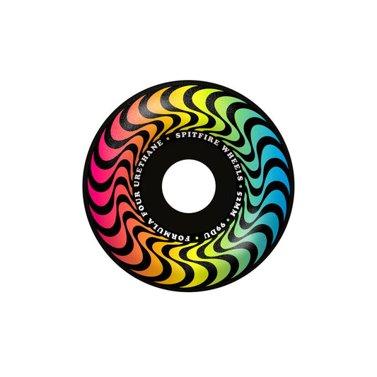 Spitfire Wheels Formula Four Radial Trippy Swirl Black 53mm 99d F4