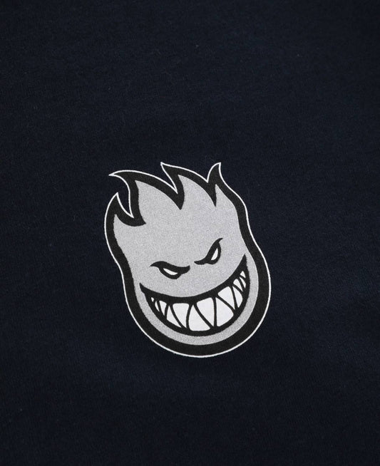 Spitfire Wheels Tee Bighead Fill Navy Silver Fleck Skateboard T-Shirt