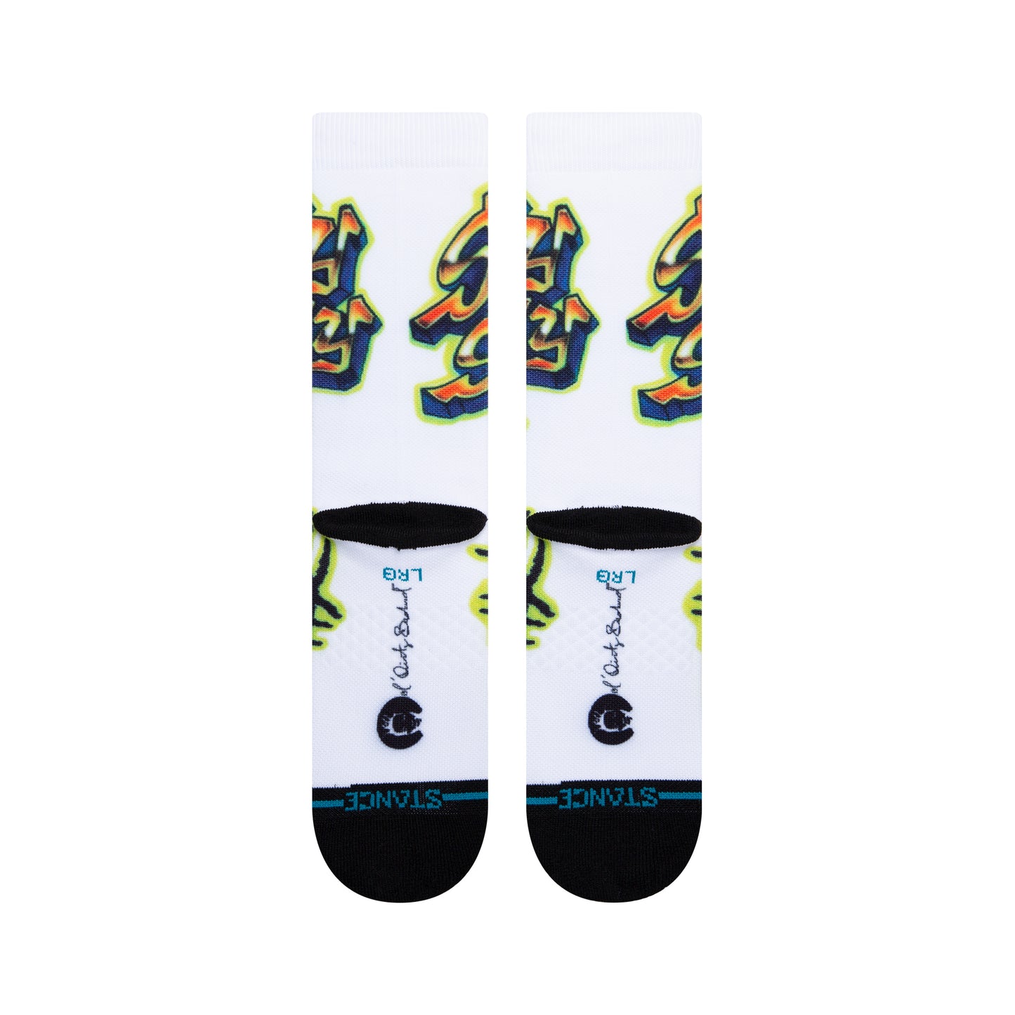 Stance Socks Shimmy Shimmy YA ODB Wu-Tang White Crew OSFM Skateboard Sox