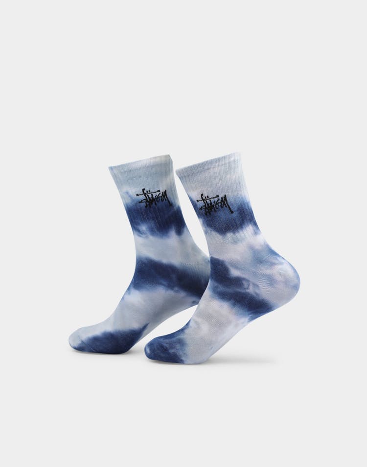 Stussy Socks STOCK Crew TIE DYE 3 Pack Size OSFM Skateboard Sox