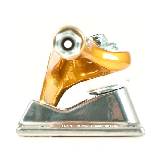 Tensor Skateboard Trucks Mag Light Glossy Gold/Silver 5.25" Hollow 8" Axles
