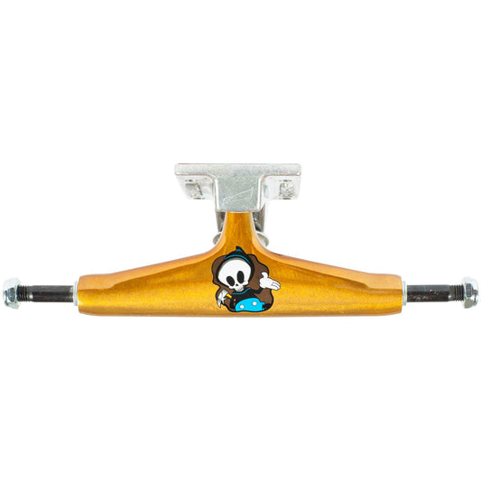 Tensor Skateboard Trucks Alum Trippy Character TJ Rogers 5.5 Gold 8.25" Axles