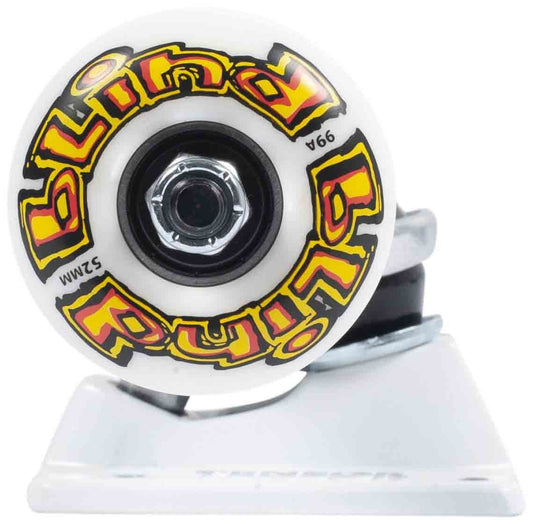 Tensor Trucks x Blind OG Stretch Wheels 52mm Combo Set Raw White 5.25 8" Axles