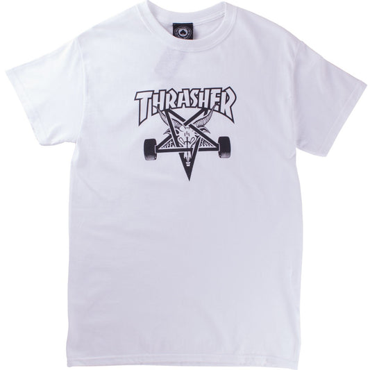 Thrasher Tee Skate Goat White Skateboard Magazine T-Shirt