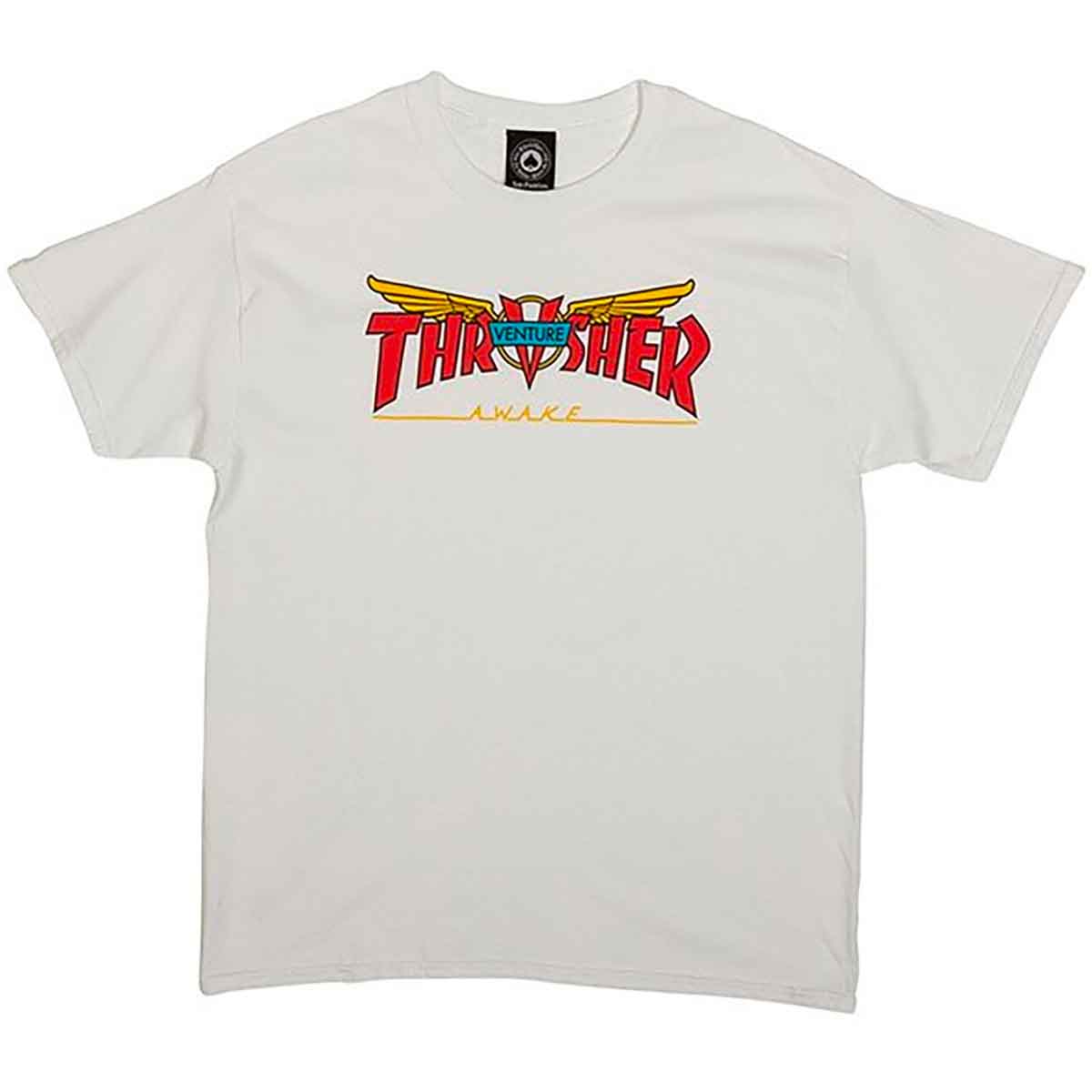 Thrasher Tee Venture Trucks Collab White Premium Skateboard Magazine T-Shirt