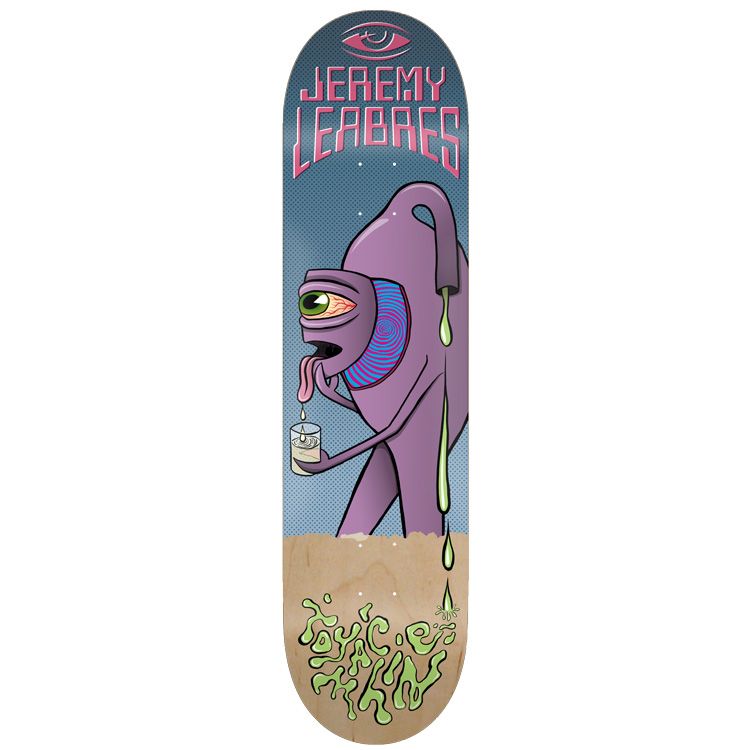 Toy Machine Skateboard Deck Face Off Jeremy Leabres 8 375