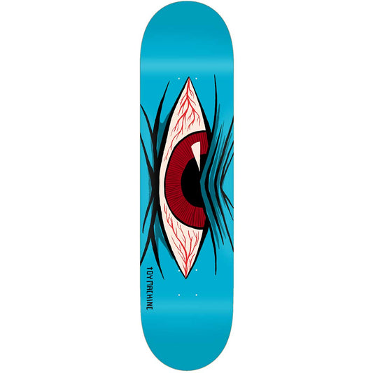 Toy Machine Skateboard Deck Mad Eye Blue 7.75"