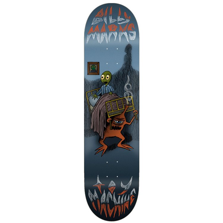 Toy Machine Skateboard Deck Under The Bed Billy Marks 8"