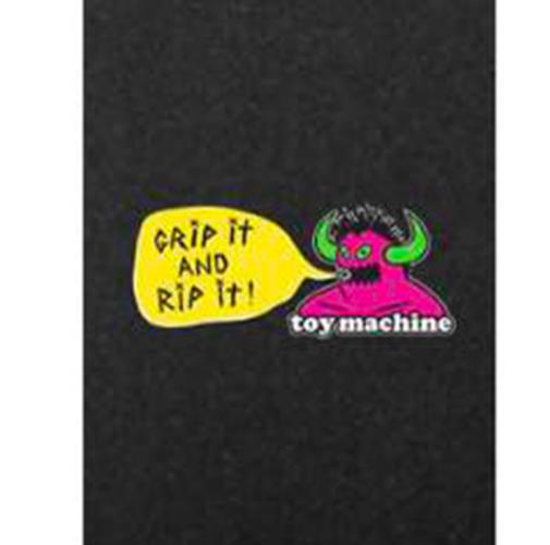 Toy Machine Skateboard Griptape Grip It And Rip It