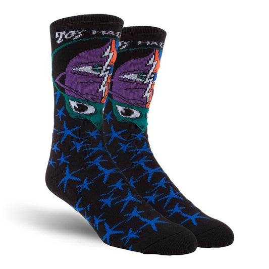 Toy Machine Socks Turtlehead Black OSFM New Skateboard Sox