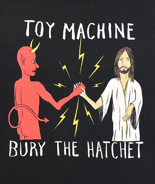 Toy Machine Tee Bury The Hatchet Black Skateboard T-Shirt