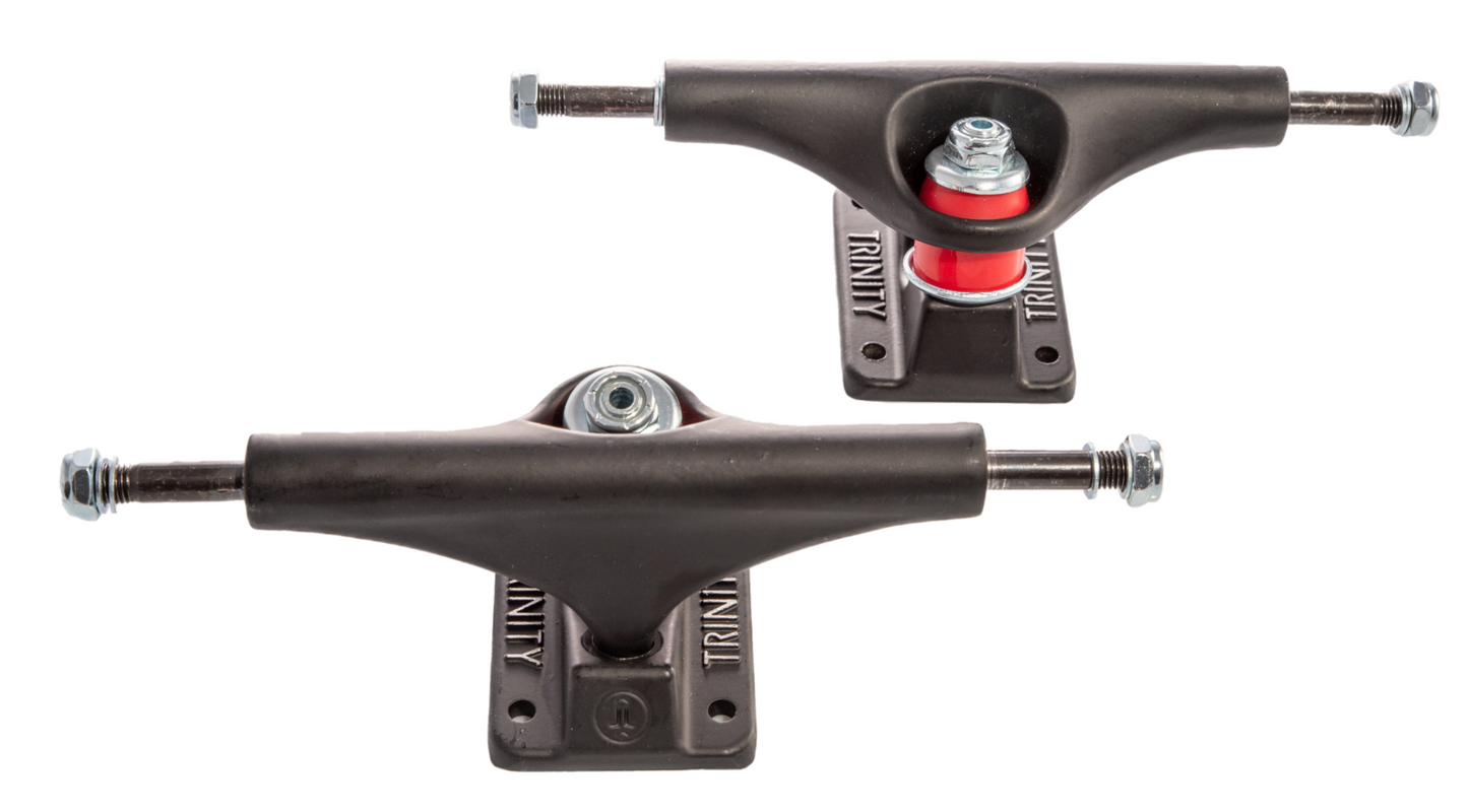 Trinity Skateboard Trucks Hollow 6" Black Matte 8.75" Axles