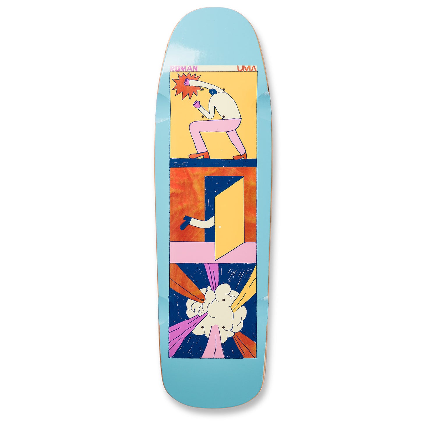 UMA Skateboard Deck Roman Pabich Punch and Run 9.25"