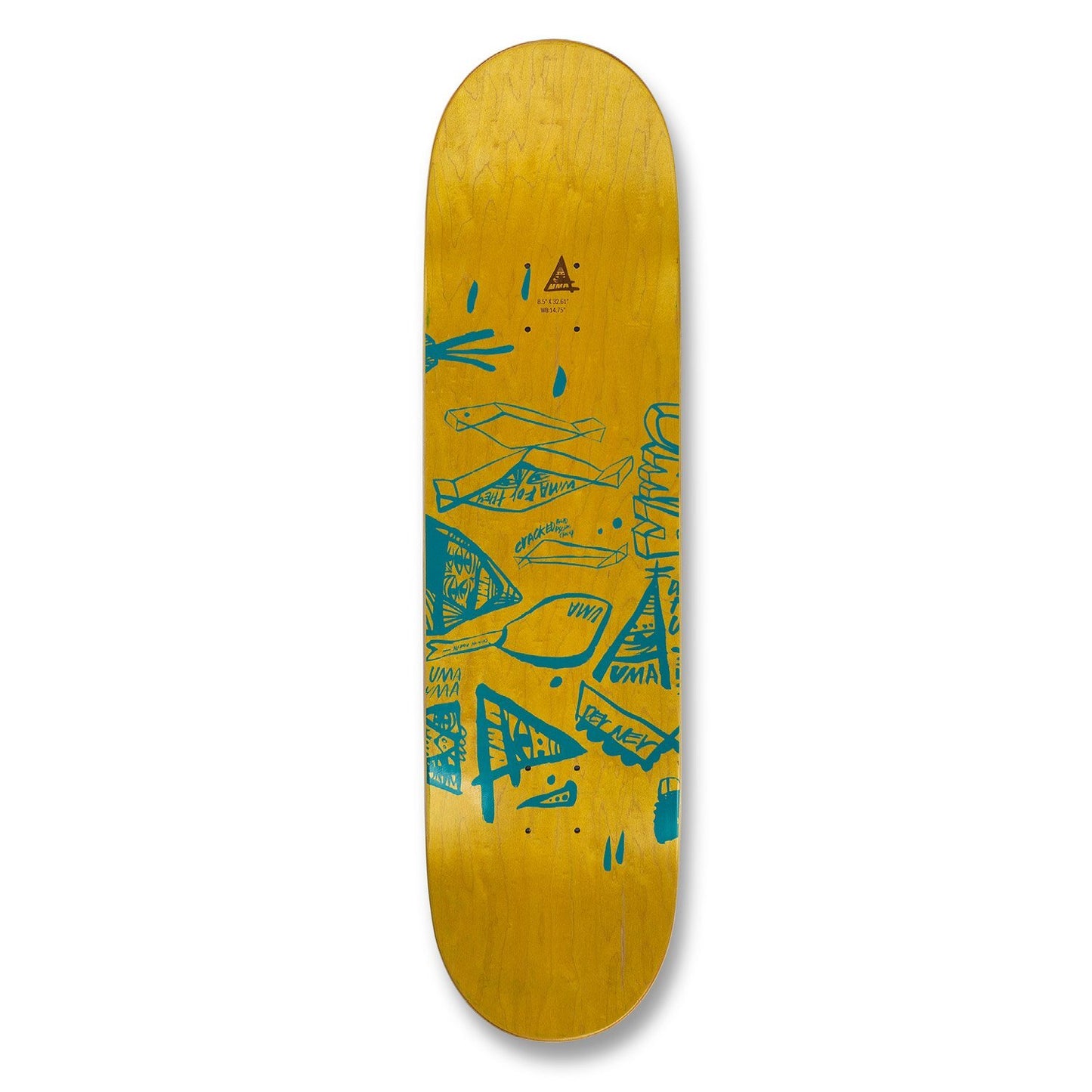 UMA Skateboard Deck Taped Up Evan Smith 8.25"