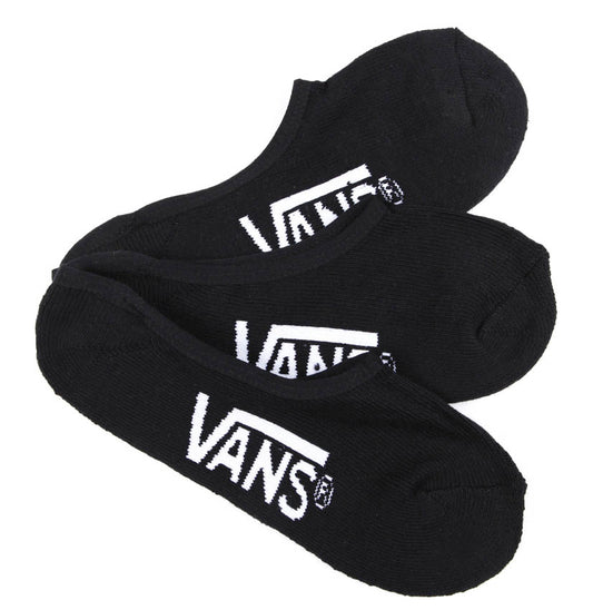 Vans Socks 3 Pack No Show Black Size 9-13 Invisible Skateboard Sox