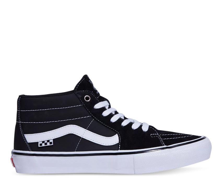 Vans Shoes SKATE GROSSO MID Black White Emo Leather US SIZE Skateboard Sneakers