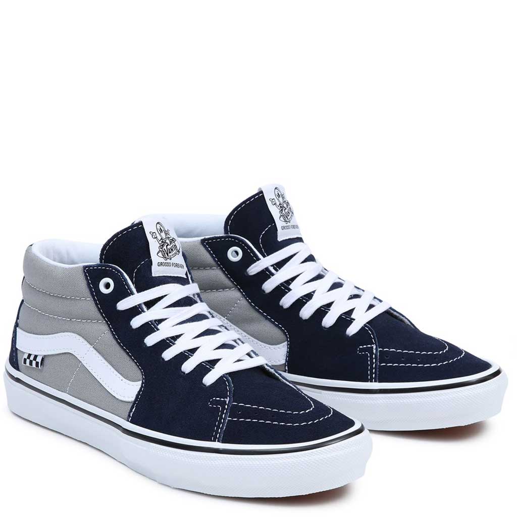 Vans Shoes Skate Grosso Mid Dress Blues Drizzle Us Size Skateboard Sneakers