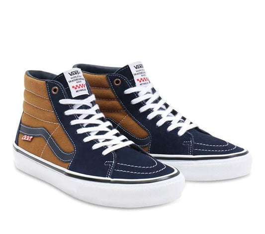 Vans Shoes SKATE Sk8-Hi REYNOLDS Navy Golden Brown US SIZE Skateboard Sneakers