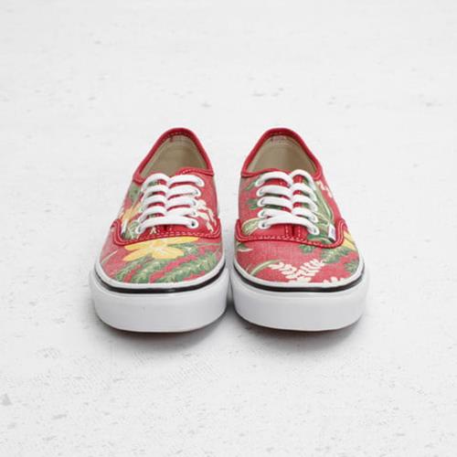 Vans Shoes Authentic Slim (Van Doren) Red Hawaiian USA SIZE Sneakers