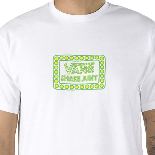 Vans Tee x Shake Junt Logo White Skateboard T-Shirt Collab