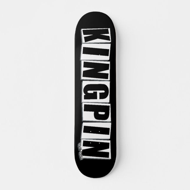 Kingpin Skate Supply Deck Block Logo Black (1/20)