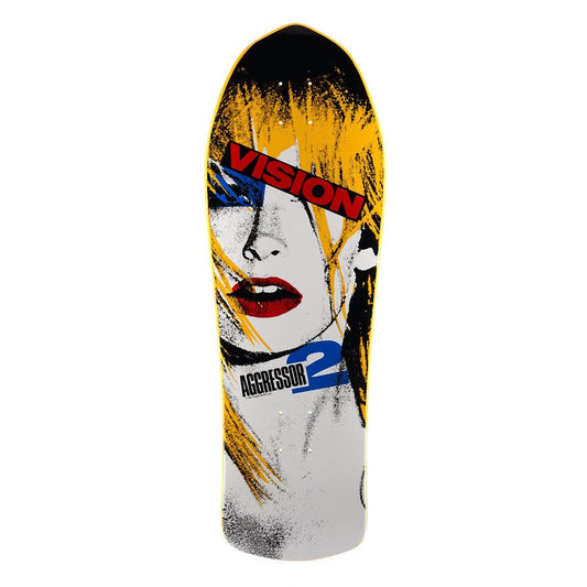 Vision Skateboards Deck Aggressor ll Yellow 10.25" Reissue