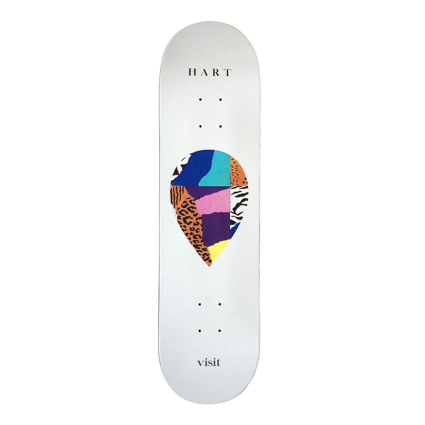 Visit Skateboard Deck Scrap Kelly Hart 8.375"