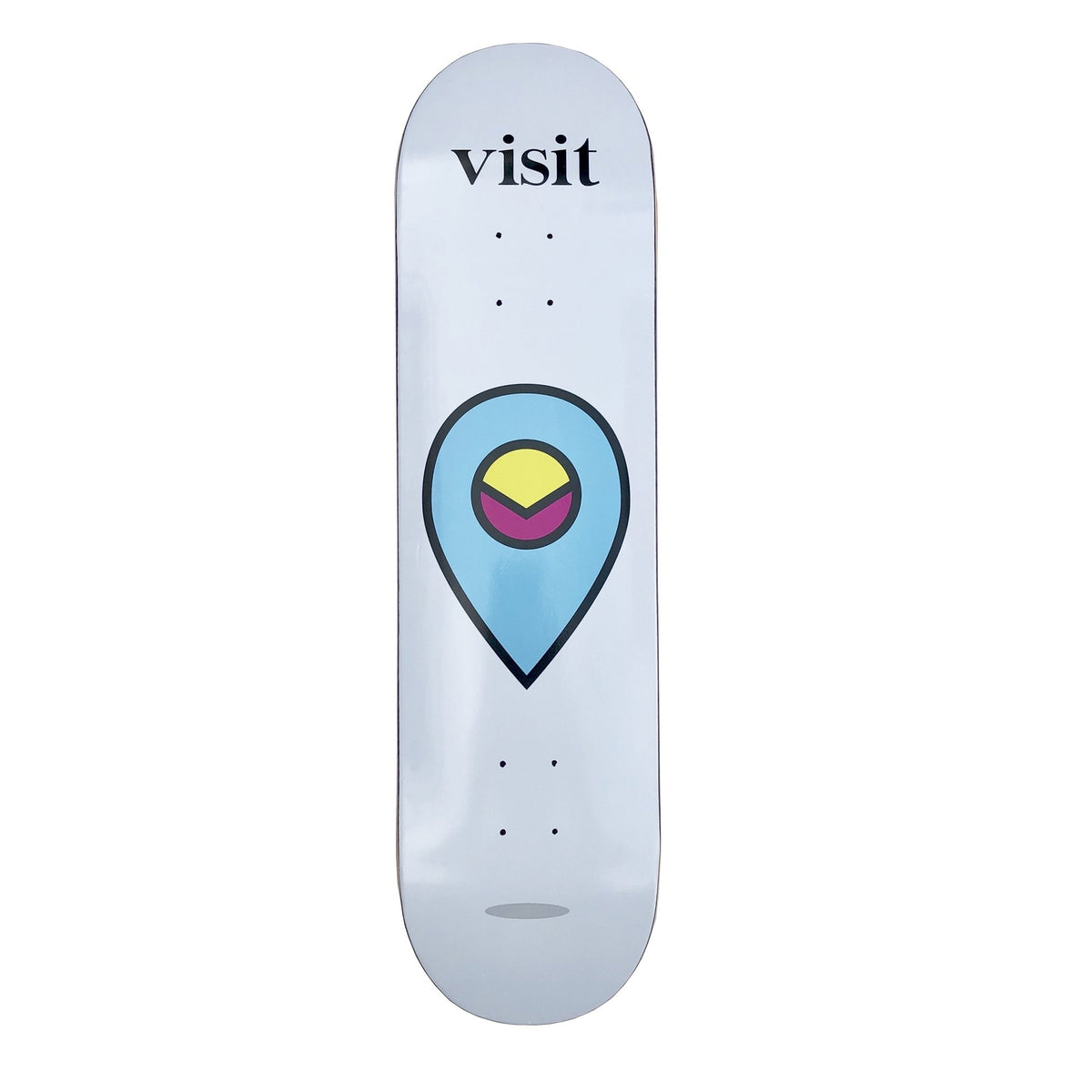 Visit Skateboard Deck Visit Logo 8 375