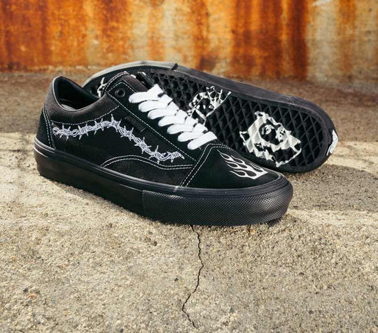 Vans Shoes SKATE OLD SKOOL x ELIJAH BERLE Black White US Skateboard Sneakers