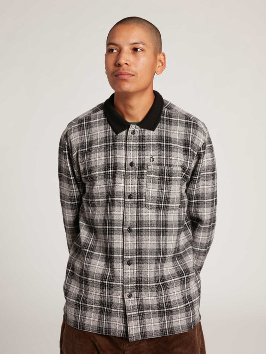 Volcom x Louie Lopez Long Sleeve Flannel Black L/S Skateboard T-Shirt