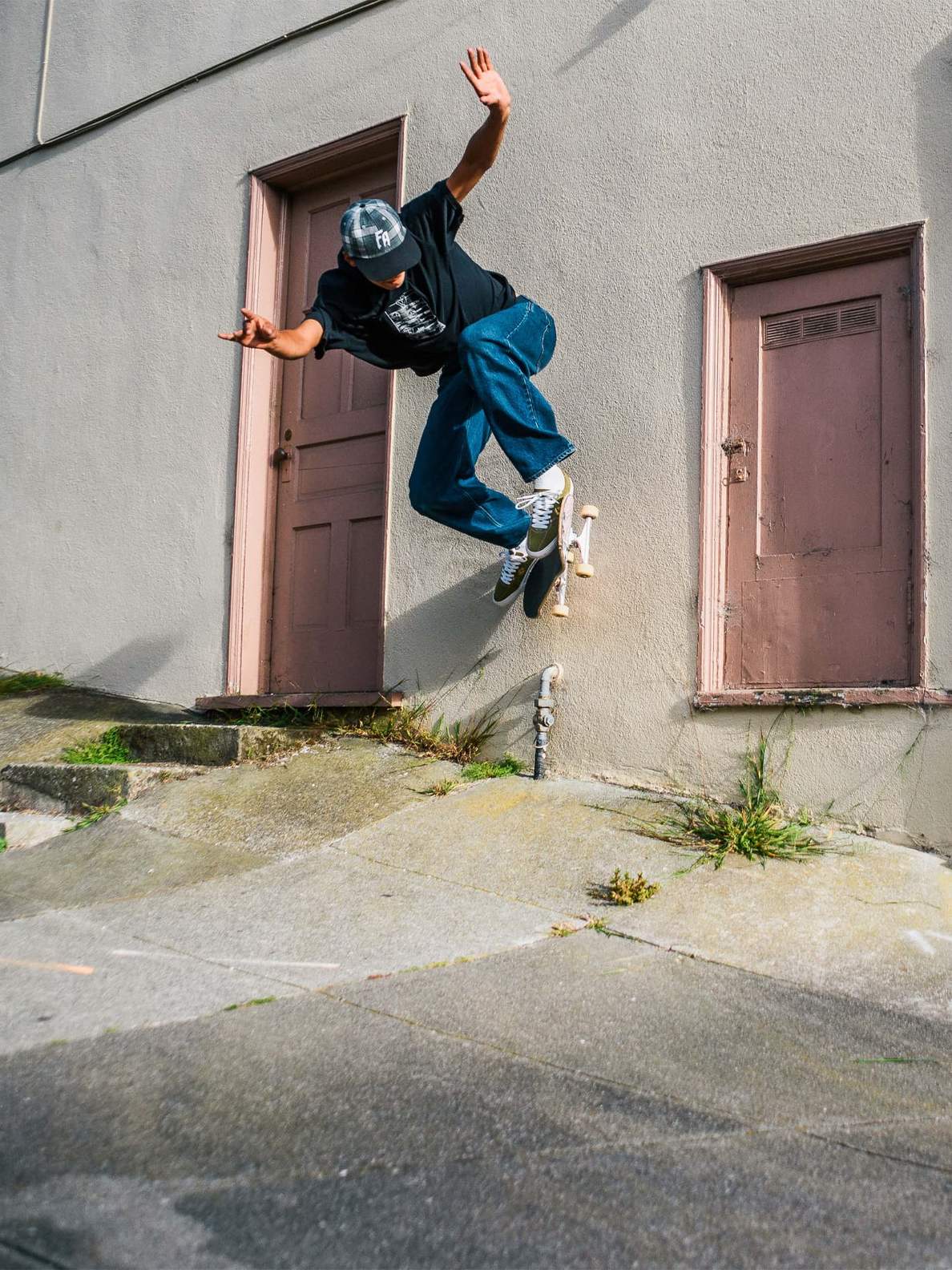 Volcom x Louie Lopez Tee Night Blur Black Skateboard T-Shirt