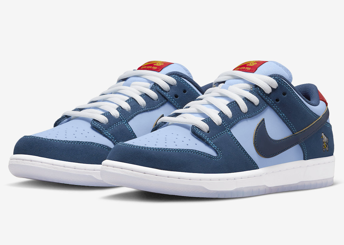 Nike Sb Shoes Dunk Low Pro Why So Sad Coastal Blue Light Blue Us Size Sneakers