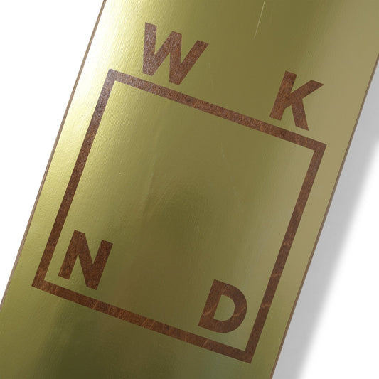 WKND Skateboard Deck Gold Plated Logo 8.25"