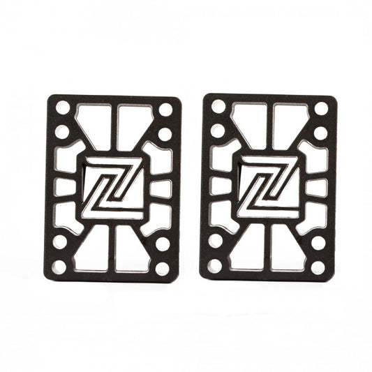 Z-Flex Skateboards Riser Pads 14mm Set of 2 for Longboards, Cruisers, Old School