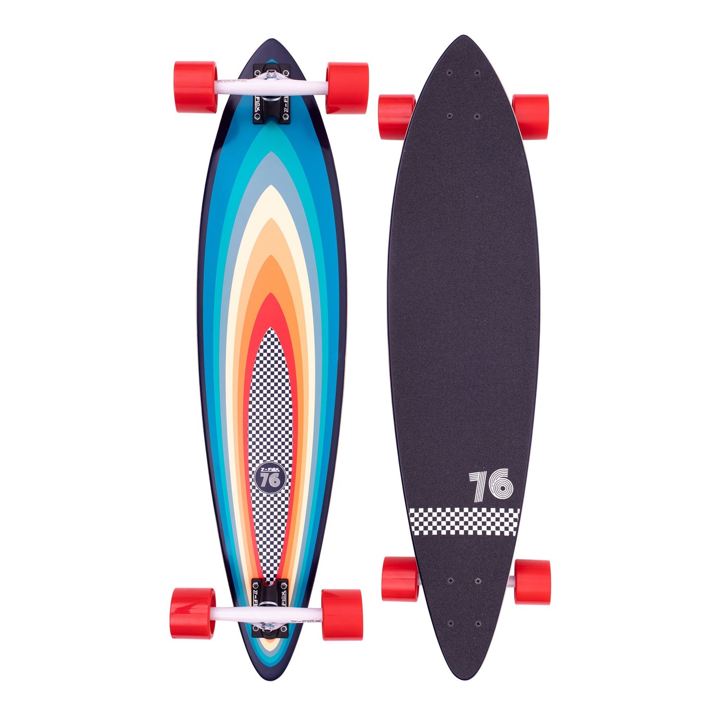 Z Flex Skateboard Complete 38 Surf A Gogo Pintail Longboard