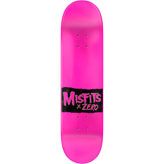 Zero Skateboard Deck x MISFITS Die Die Black/Pink 8" (Limited Edition)