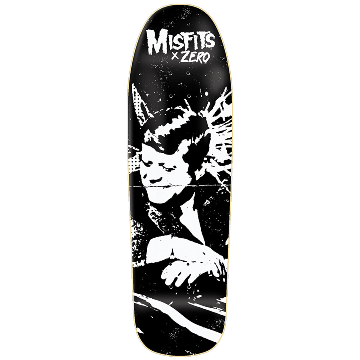 Zero x MISFITS Skateboard Deck Bullet 9.25" Cruiser Shaped Limited Edition