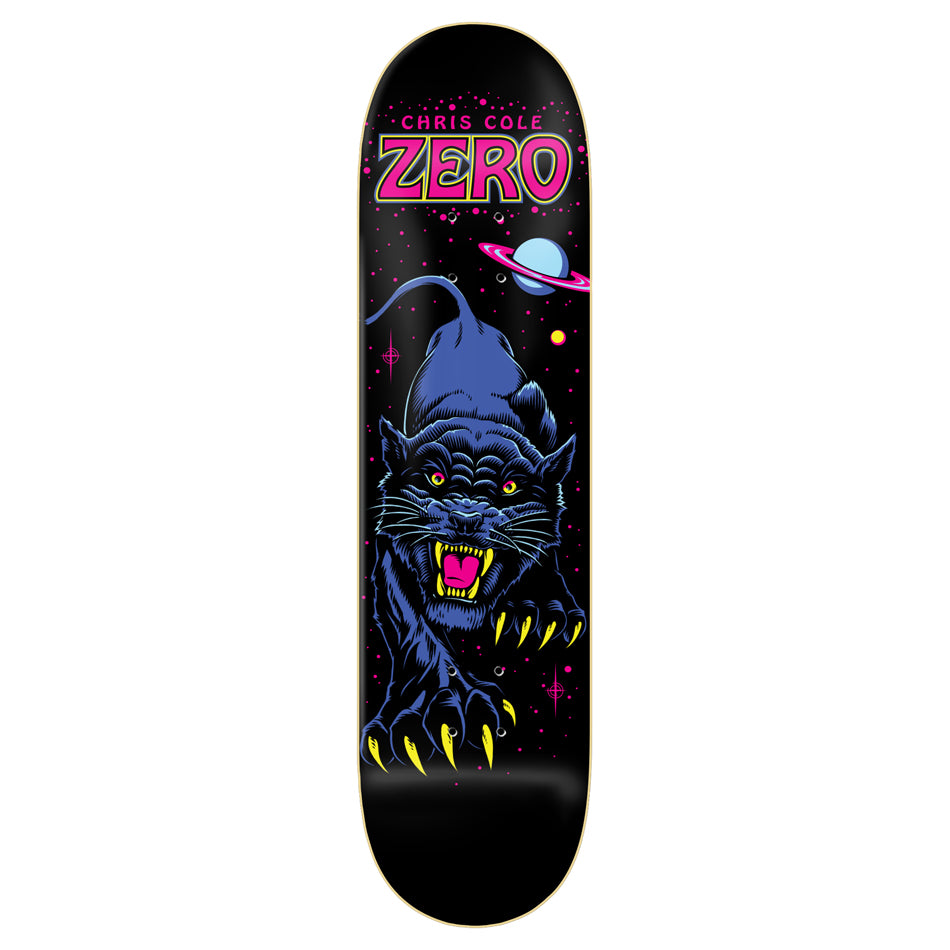 Zero Skateboard Deck Chris Cole Black Panther Bl 8